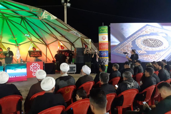 فعالیت موکب زندگی با آیه ها در مرز چذابه
