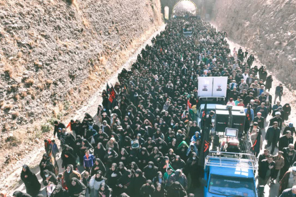 آئین پیاده‌روی حرم تا حرم در یاسوج برگزار شد