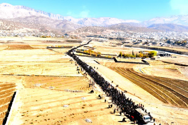 آئین پیاده‌روی حرم تا حرم در یاسوج برگزار شد