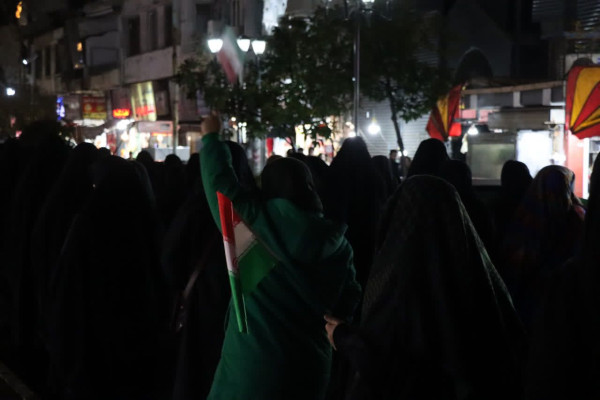 شکوه غیرت و عظمت مردم سوگوار رشت در شب قدر و خونخواهی از رهبر شهید امت