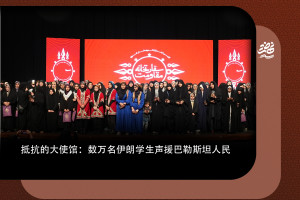 抵抗的大使馆：数万名伊朗学生声援巴勒斯坦人民