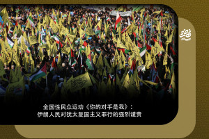 全国性民众运动《你的对手是我》：伊朗人民对犹太复国主义罪行的强烈谴责